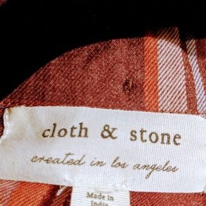 cloth & stone Tops - Nwot Cloth & Stone plaid camp shirt cloth & stone Tops - Nwot Cloth & Stone plaid camp shirt